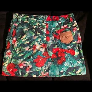 Dolce & Gabbana Tropical Mini Skirt Vintage